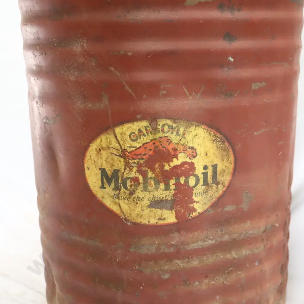 Early Mobil Oil Gargoyle Drum Image 1++