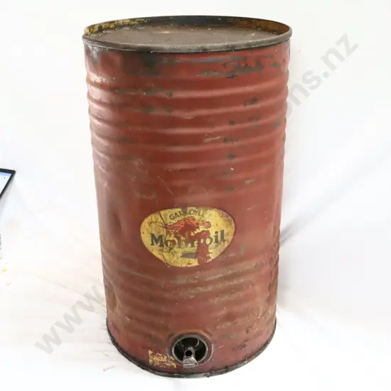 Early Mobil Oil Gargoyle Drum