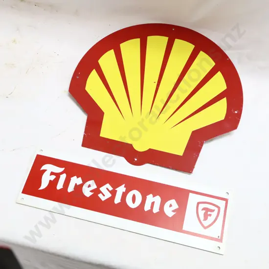 Plastic Firestone Stone And Shell Petrol Bowser Clam.