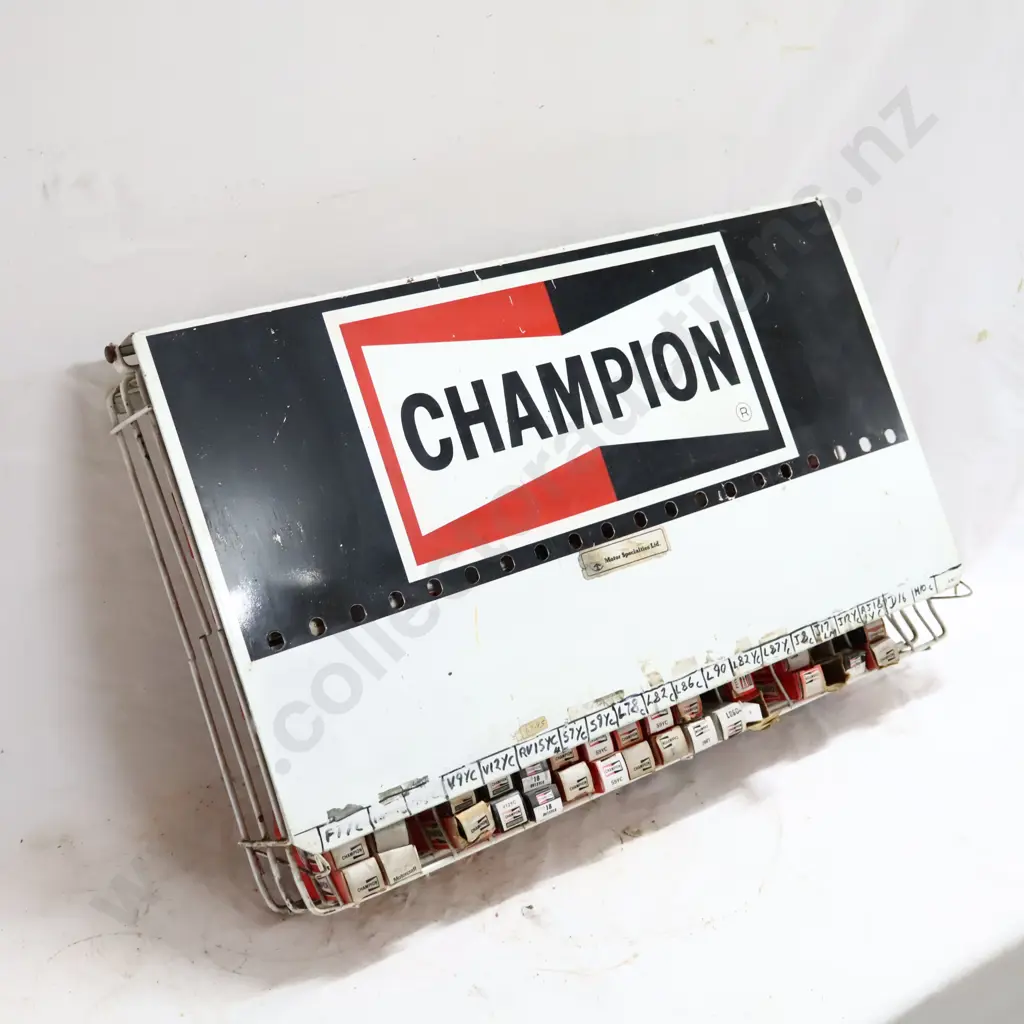 Champion Spark Plugs Rack With Spark Plugs Image 1++