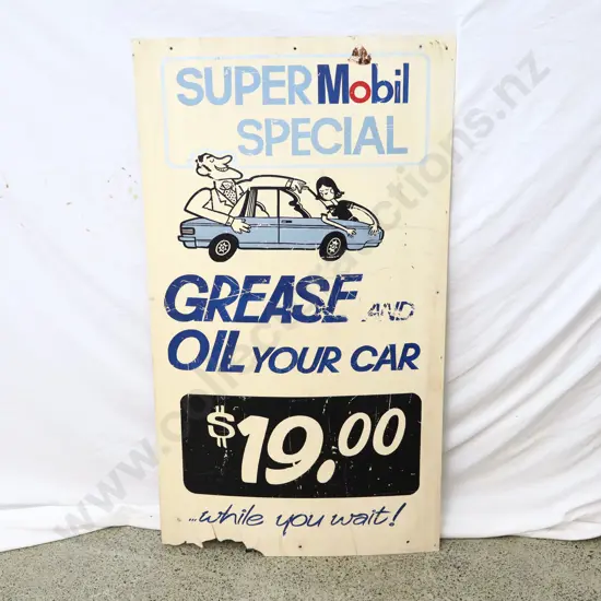 Super Mobil Special Double Sided Plastic Sign 