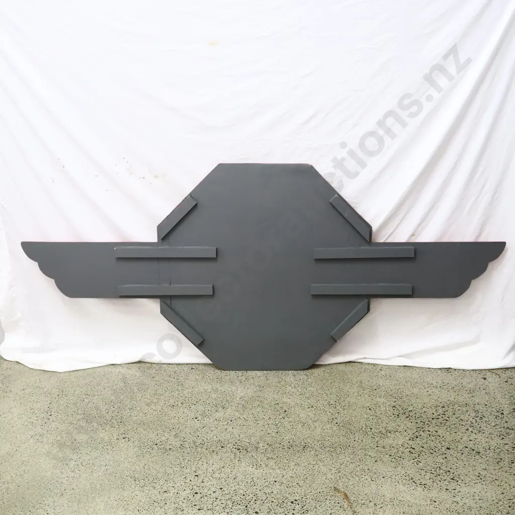 RARE Europa Winged Hardboard Sign Restored Image 1++