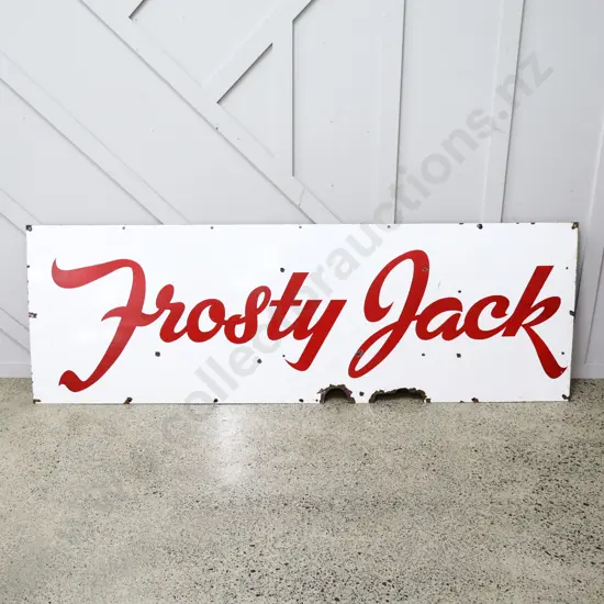 Frosty Jack Enamel Sign