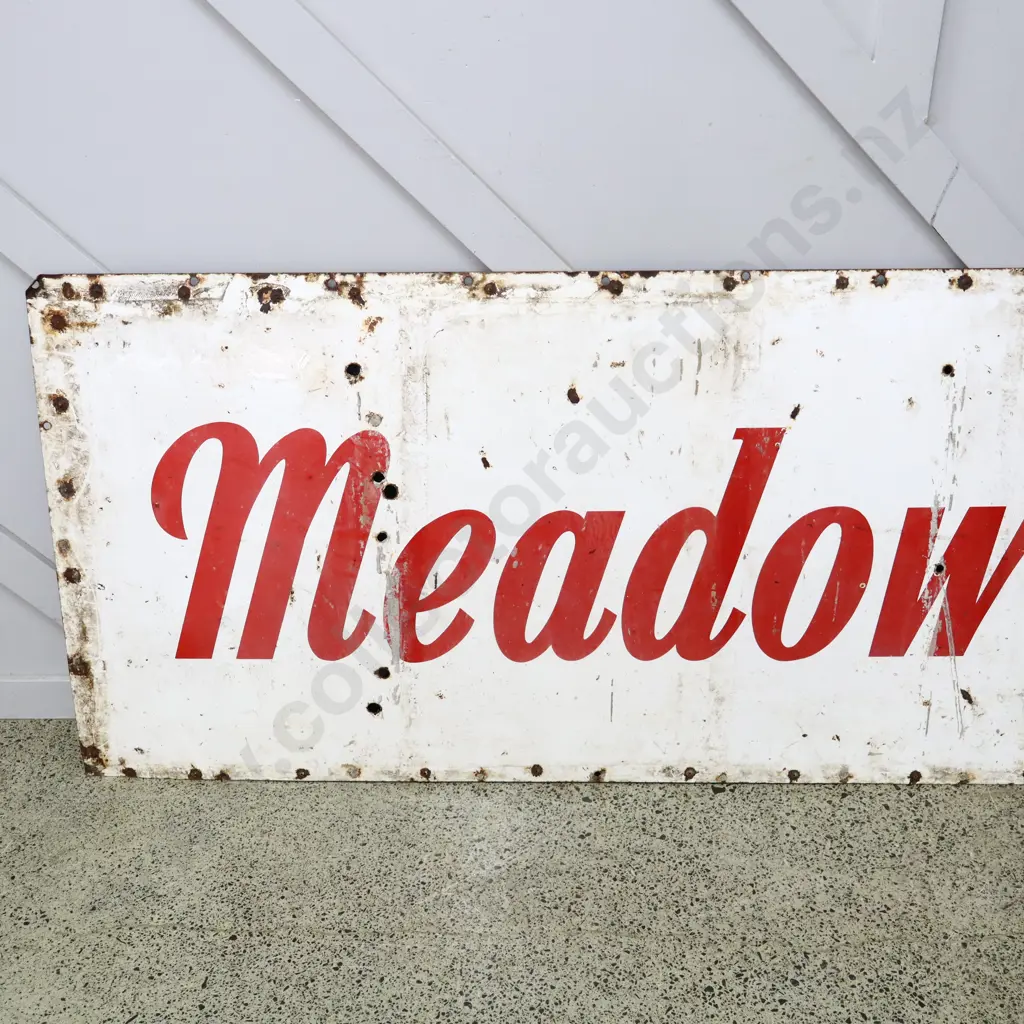 Meadow Gold Enamel Sign Image 1++