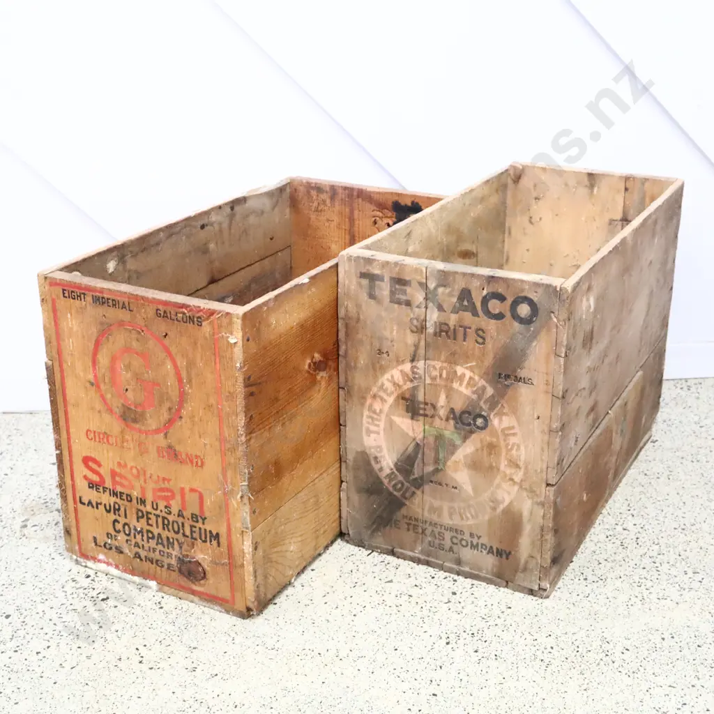 UNUSUAL Circle G Brand And Texaco Oil Boxes Image 1++
