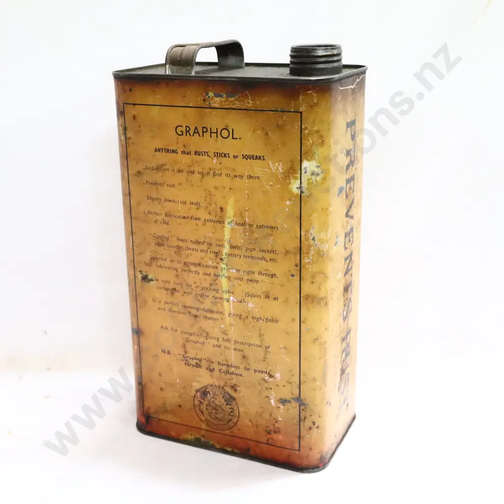 Vintage Graphole Tin Image 1++
