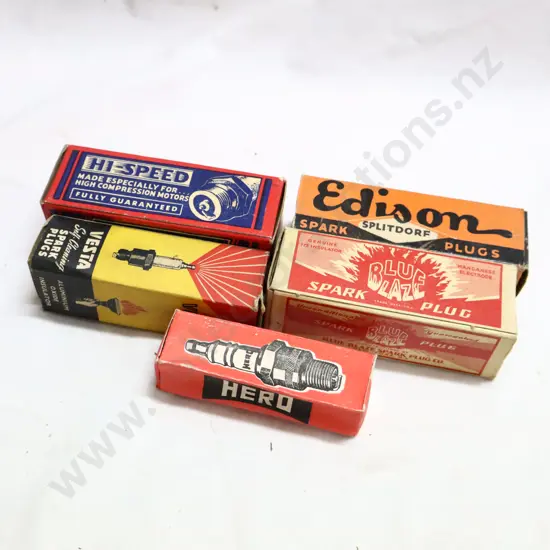 Mixed Spark Plug Boxes x 5 (Boxes Only).