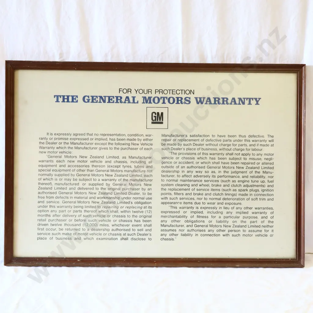 General Motors Framed Advertising Image 1++