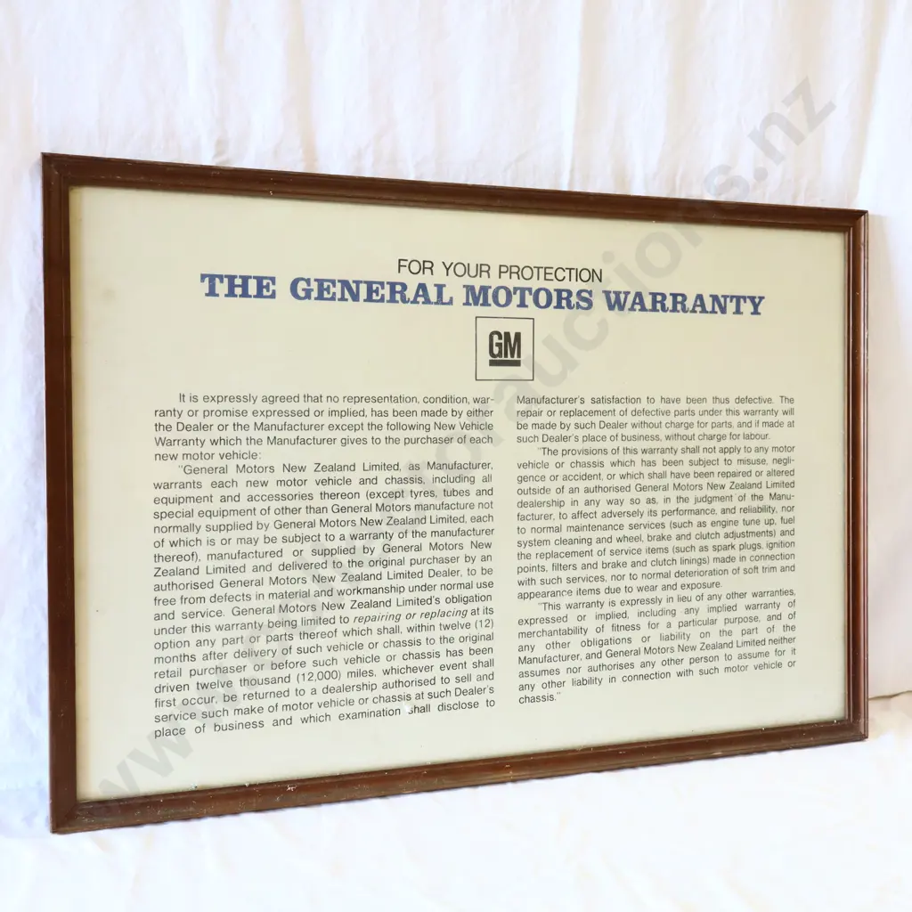 General Motors Framed Advertising Image 1++