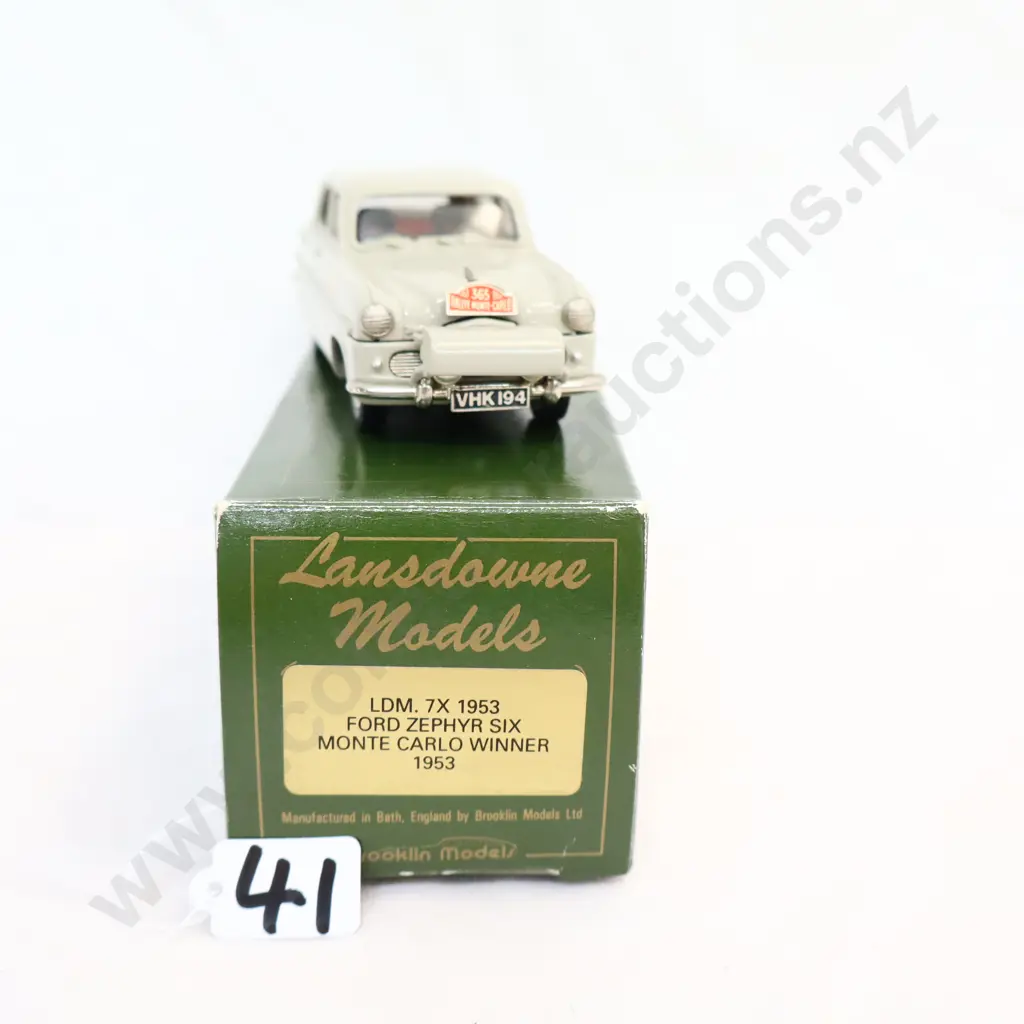 1/43 Landsdown Models 1953 Ford Zephyr Monte Carlo Rally Image 1++