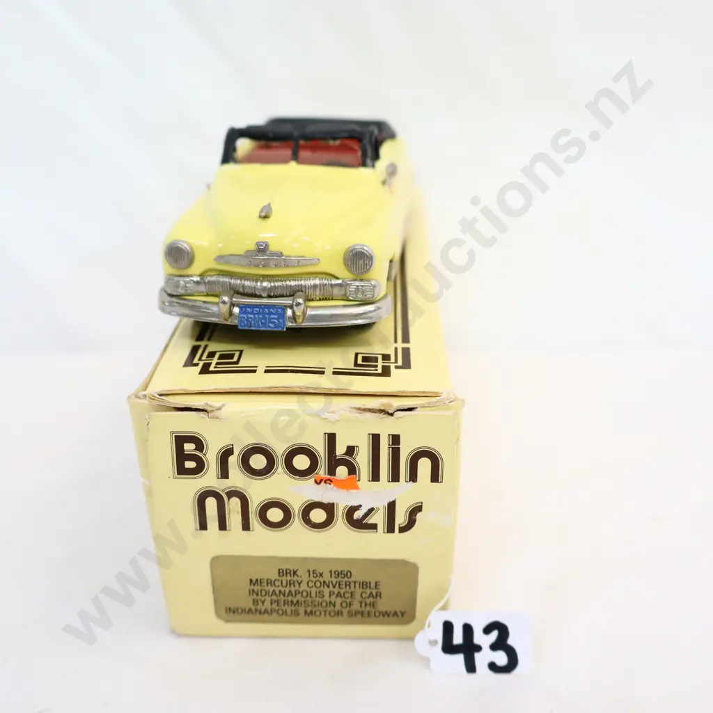 1/43 Brooklin Models 1950 Mercury Convertible Indianapolis Pace Car Image 1++