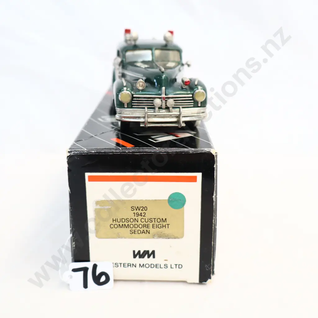 1/43 Western Models 1942 Hudson Custom Police Image 1++