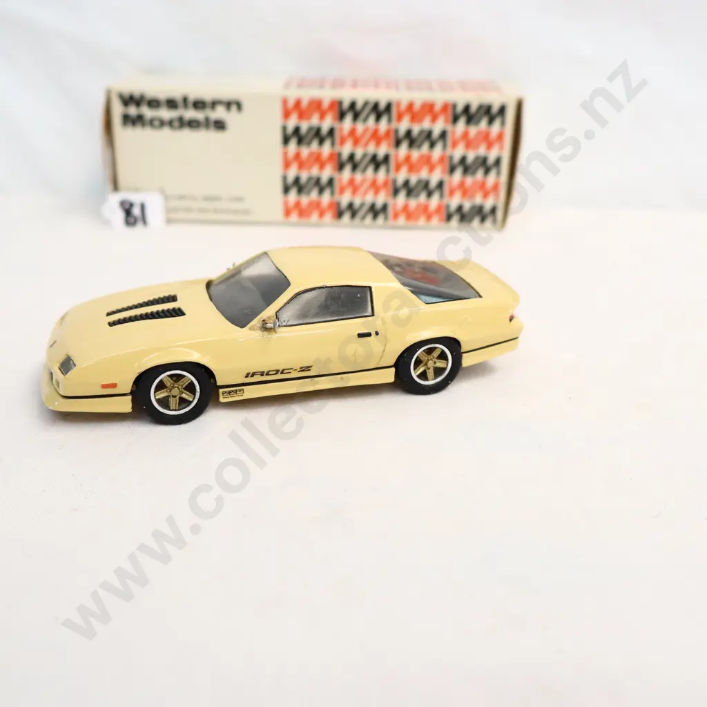1/43 Western Models 1985 Chevrolet Camero Iroc Z Image 1++