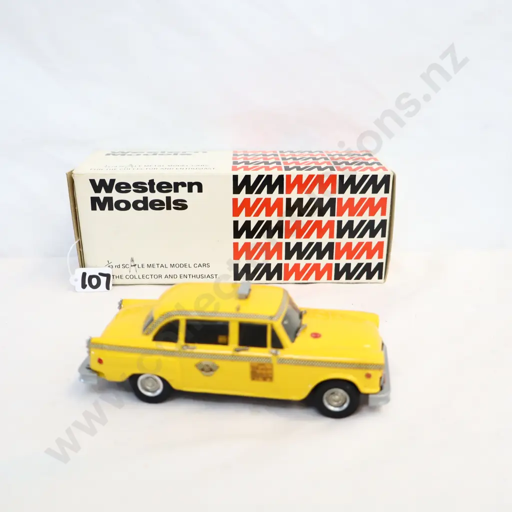 1/43 Western Models Checker Taxi Image 1++