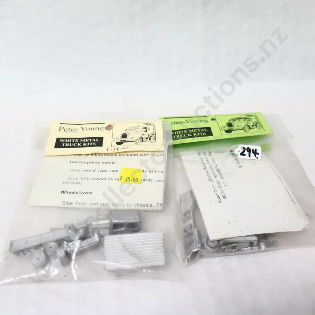 1/87 Peter Young White Metals Kits Tipper And Acco 4x2 Primer Mover Image 1++