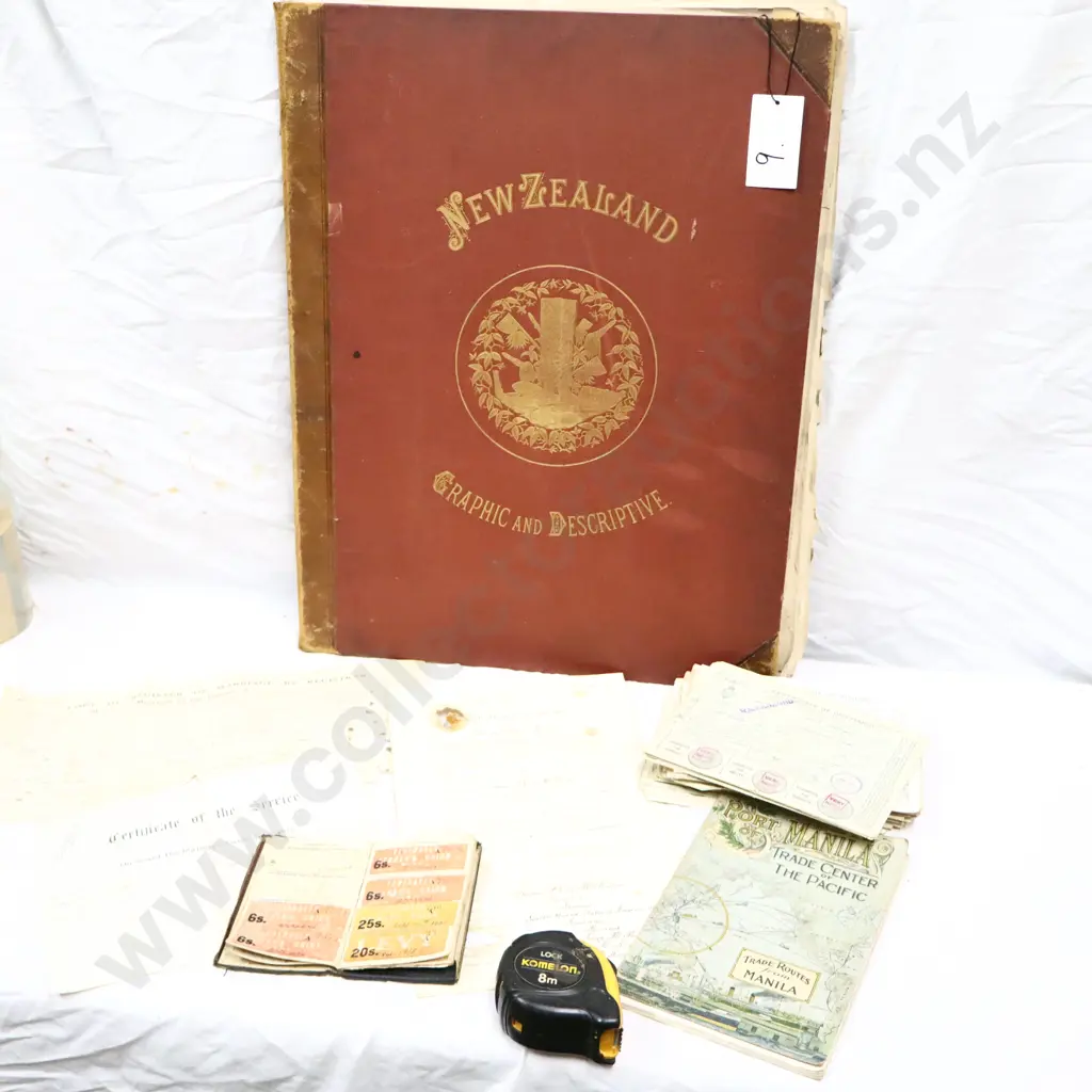 Empherma. NZ Graphic and Descriptive 1887 and Discharge Certificates. Image 1++