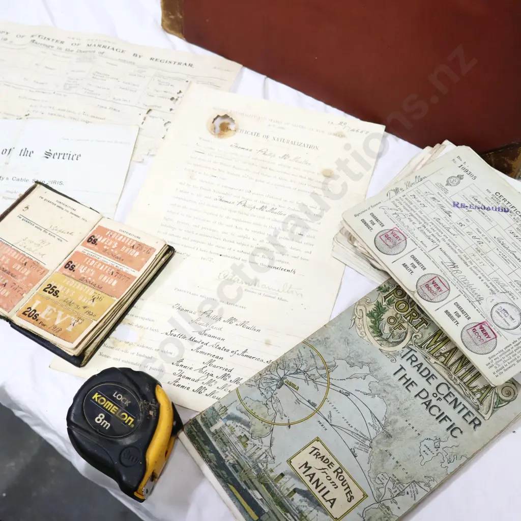 Empherma. NZ Graphic and Descriptive 1887 and Discharge Certificates. Image 1++