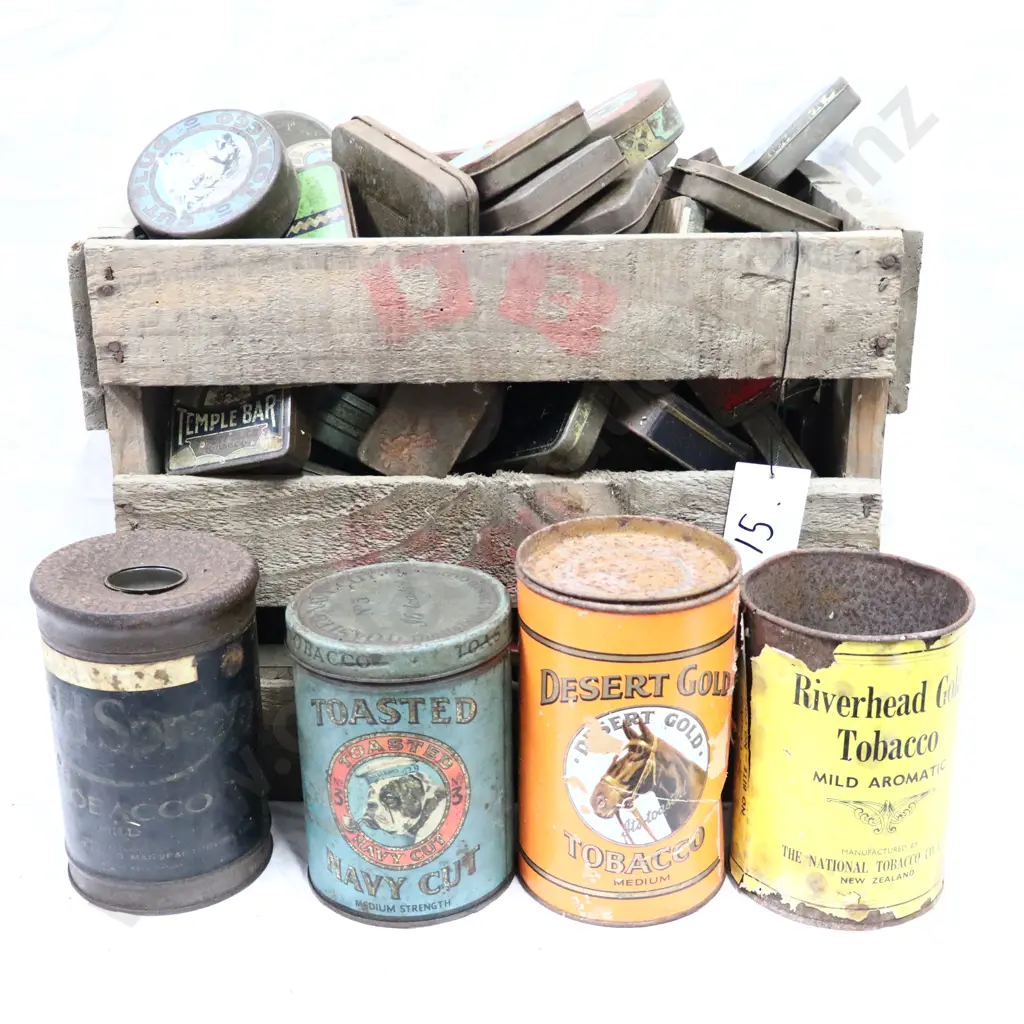 Box of Cigarette Tins Image 1++
