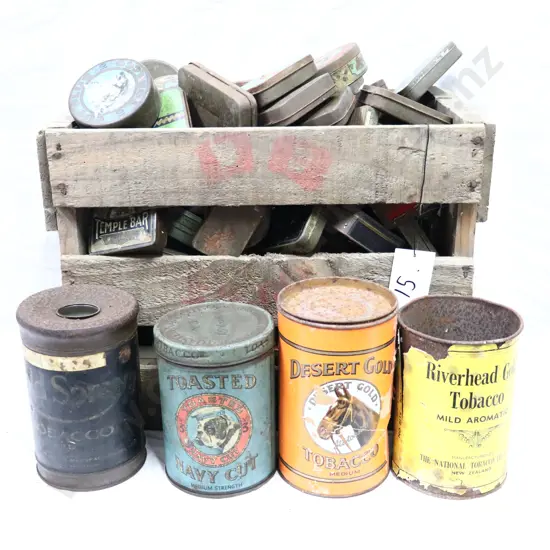 Box of Cigarette Tins