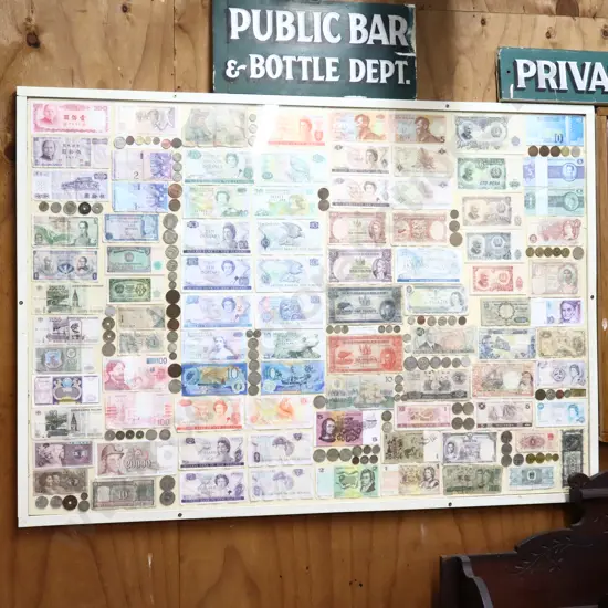 Cased World Bank Notes And Coins