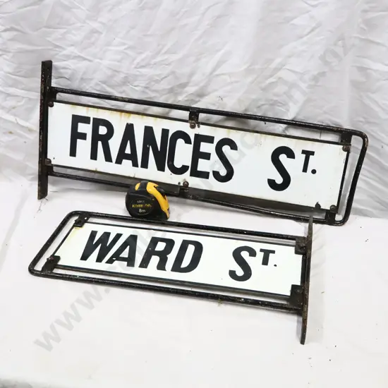 Old Enamel Street Signs