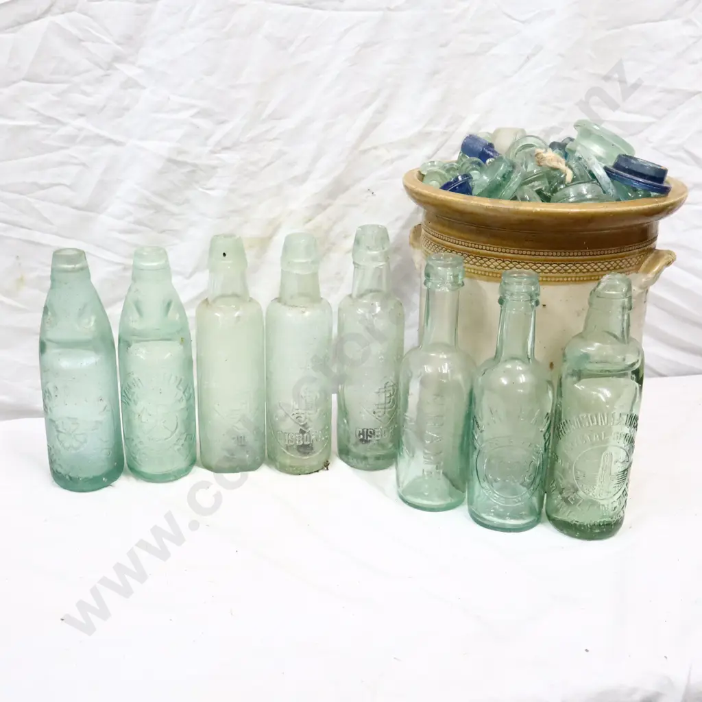 100s Of Antique Glass Stoppers, Handley Auckland Codd Bottles, DJ Barry Gisbourne Lamonts and Sauce Bottles Image 1++