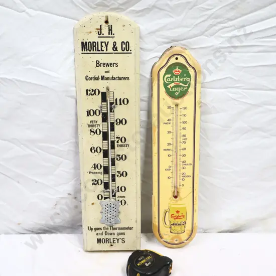 Morley And Co And Carlsberg Thermometers