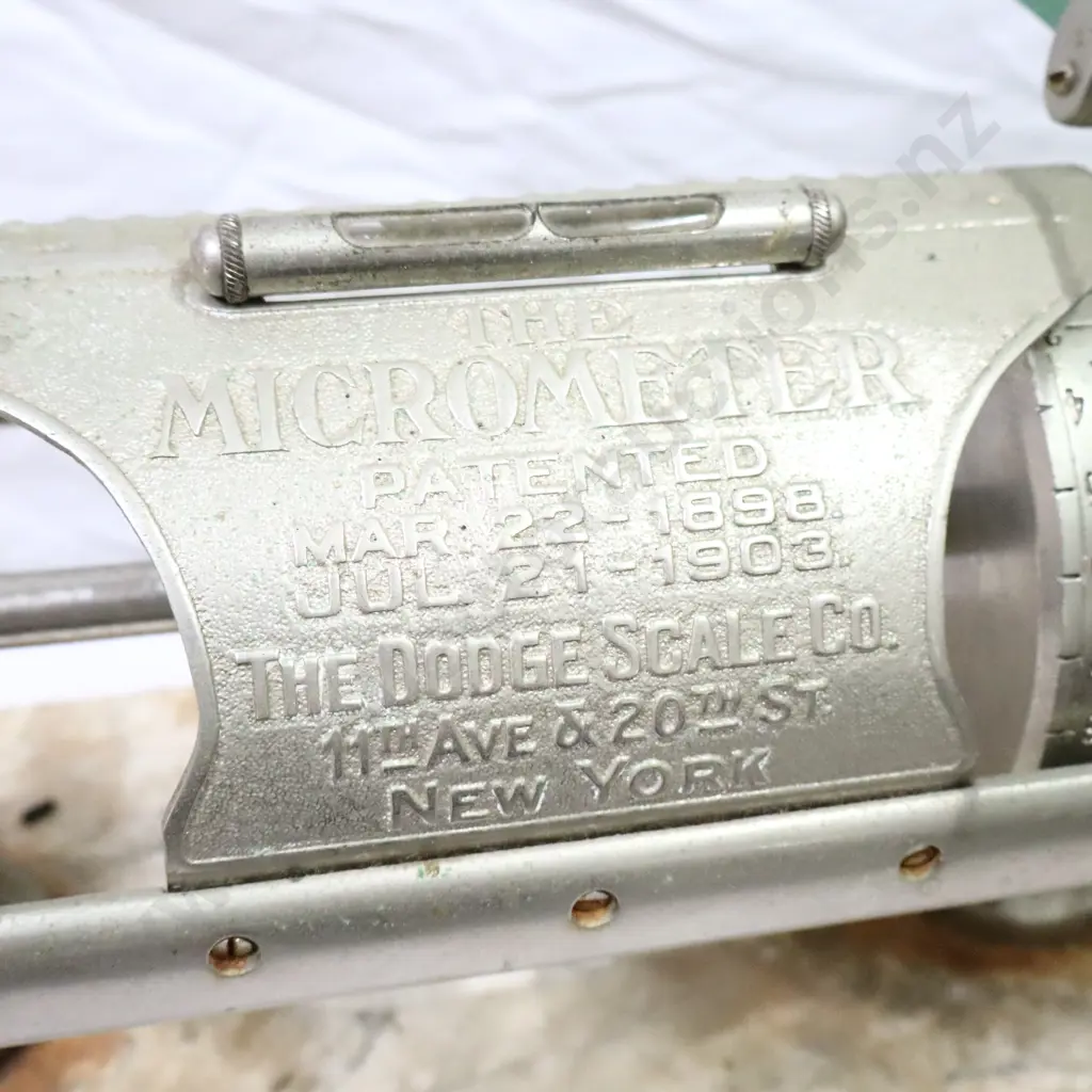 C1900s Micrometer Shop Scales With Marble Base Image 1++