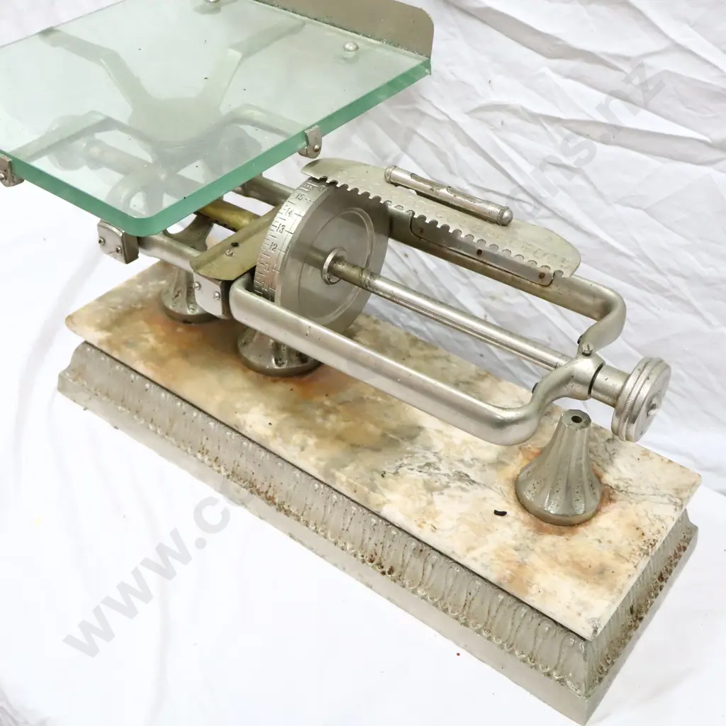 C1900s Micrometer Shop Scales With Marble Base Image 1++