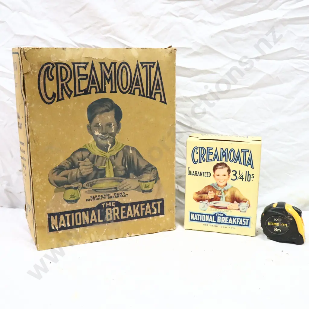 Large Creamoata Store Display Advertsing Box and Cereal Box Image 1++