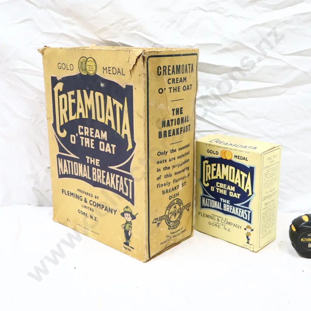 Large Creamoata Store Display Advertsing Box and Cereal Box Image 1++
