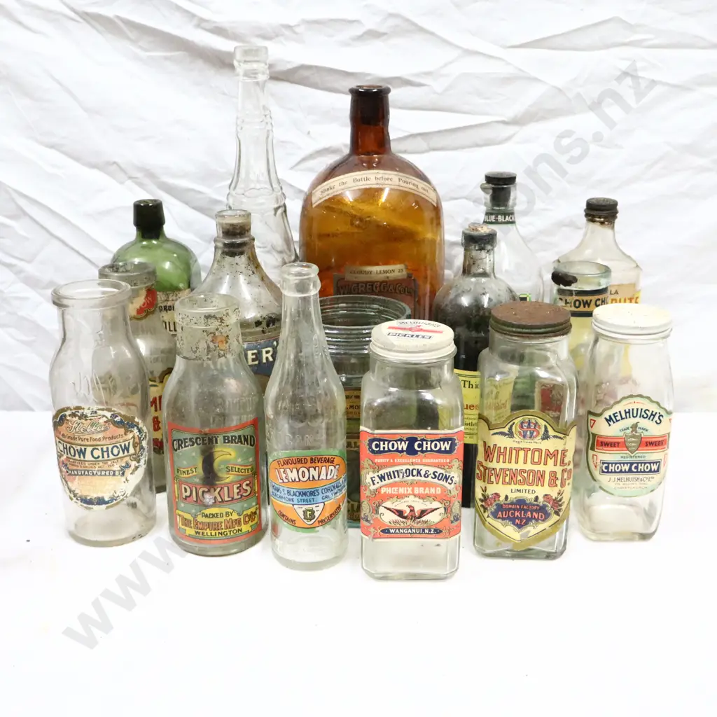 Labelled Bottle Collection And Full Prices  Christchurch Soft Drink Bottles x 25 Image 1++