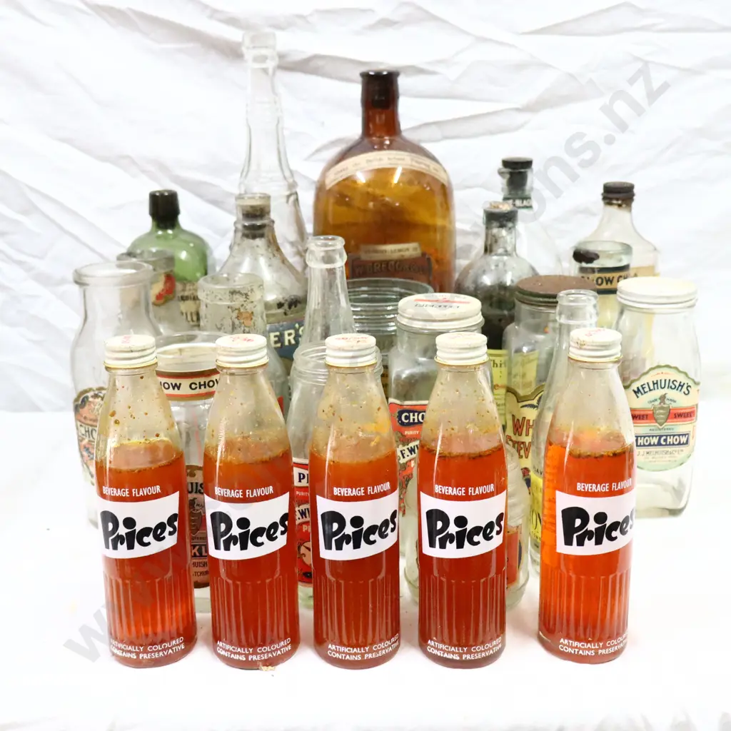 Labelled Bottle Collection And Full Prices  Christchurch Soft Drink Bottles x 25 Image 1++