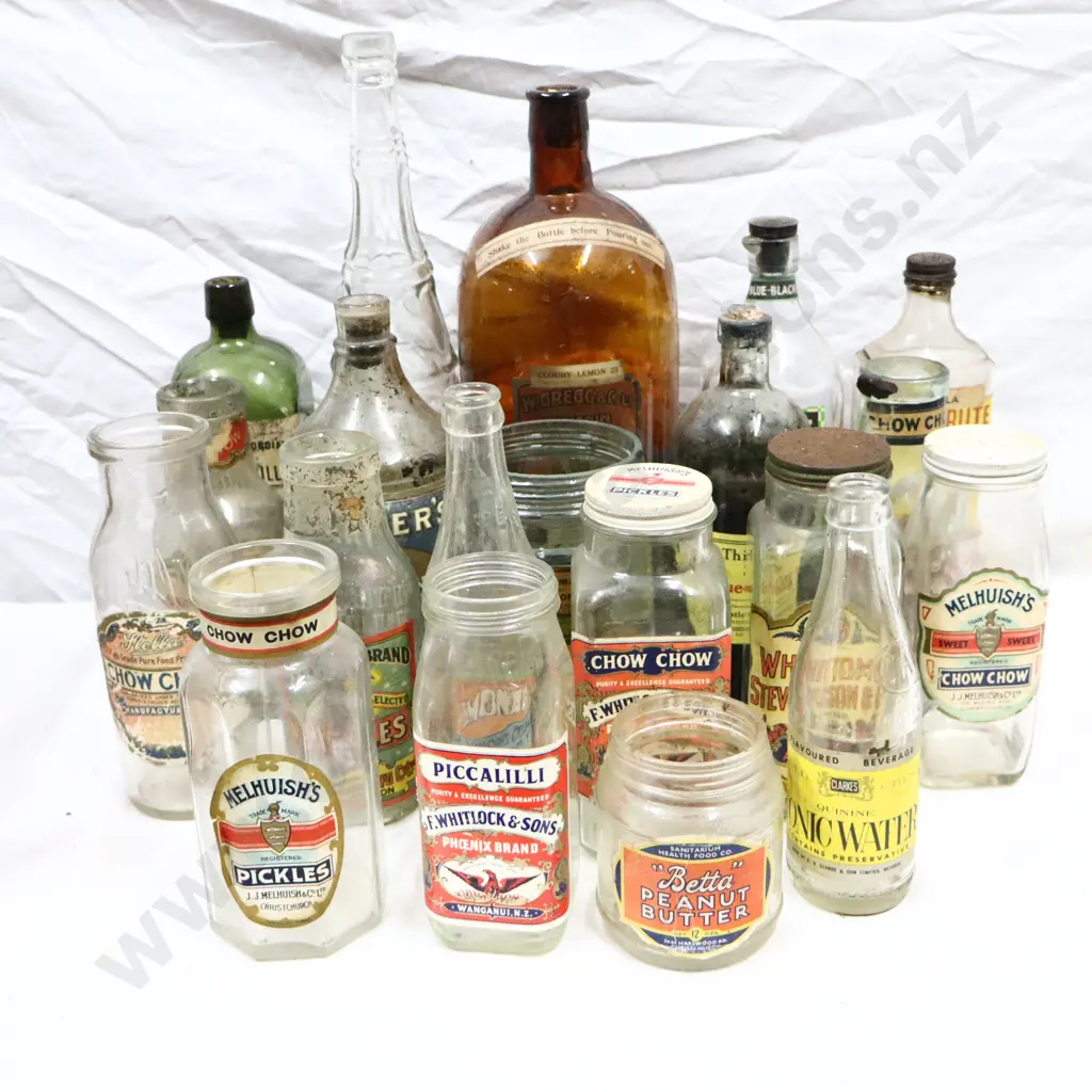 Labelled Bottle Collection And Full Prices  Christchurch Soft Drink Bottles x 25 Image 1++