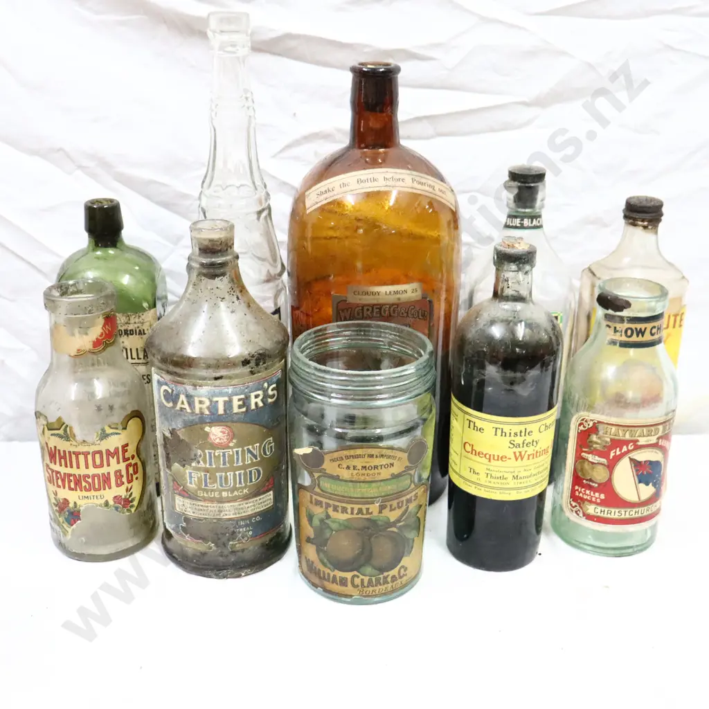 Labelled Bottle Collection And Full Prices  Christchurch Soft Drink Bottles x 25 Image 1++