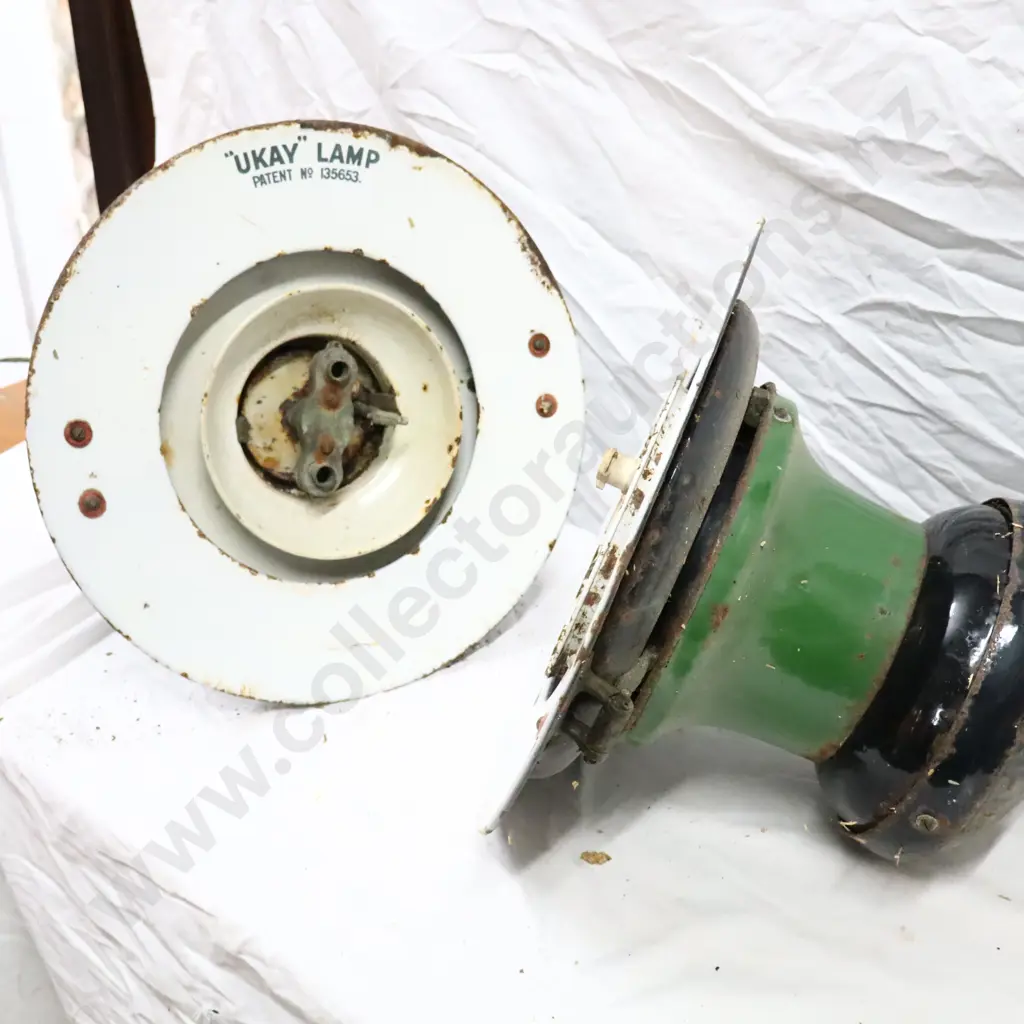 Early Kerosene "Ukay Lamp" Street Lights Pair Image 1++