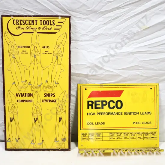 Cresent Tools And Repco Signs