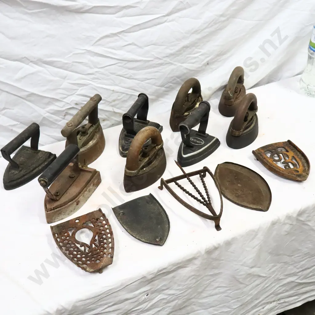 Antique Irons x 7 And Trivits x 5 Image 1++
