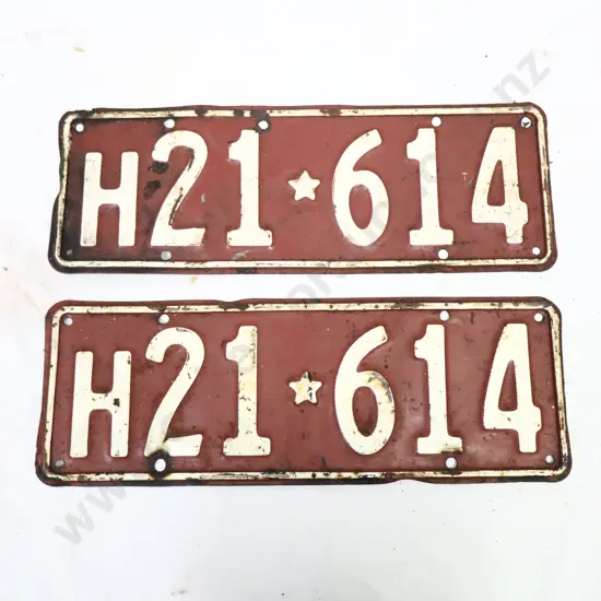 License Plate Pair 1956 - 1961
