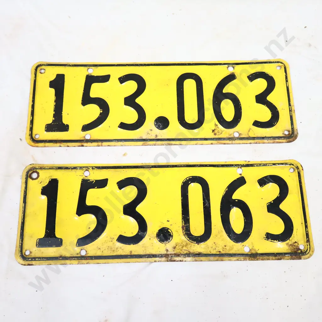 License Plate Pair 1961 - 1963 Image 1++