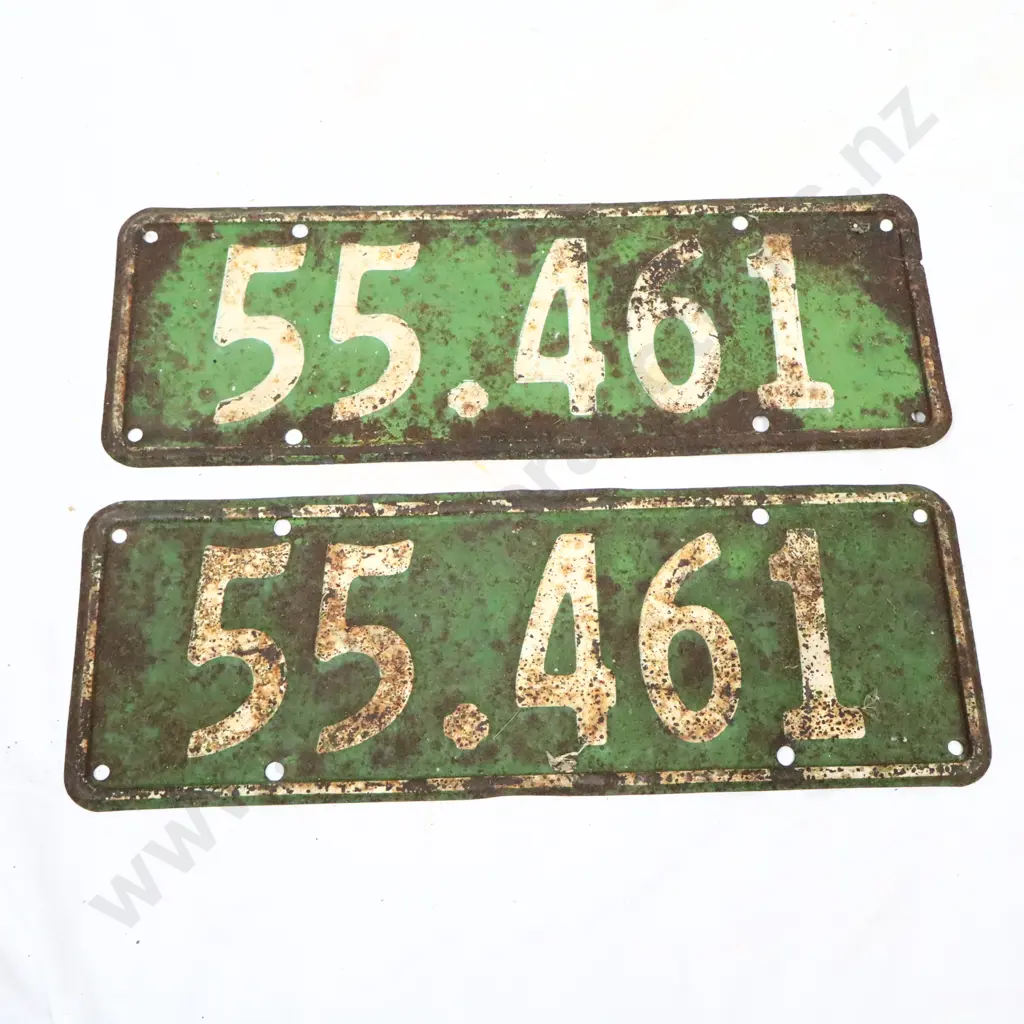 License Plate Pair 1938 - 1939 Image 1++