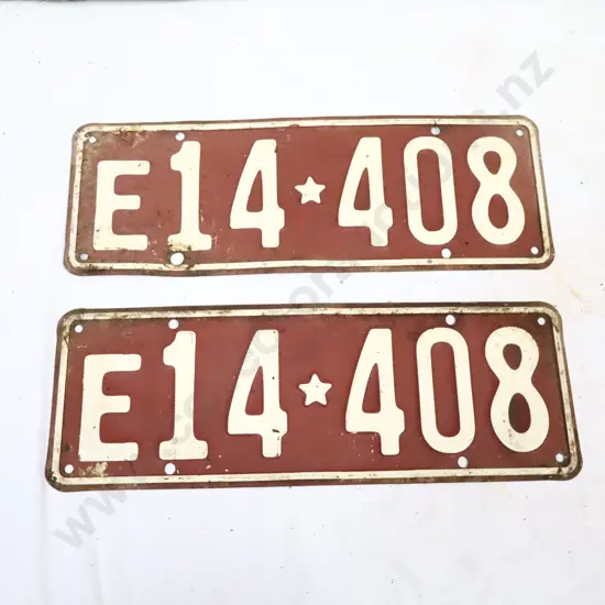 License Plate Pair 1956 - 1961