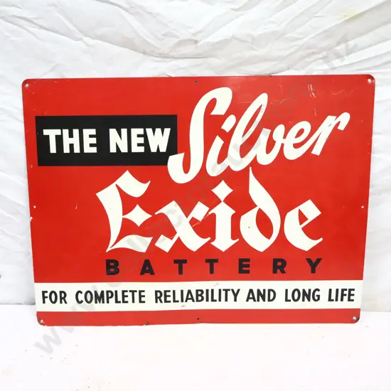 Exide Battery Tin Sign 