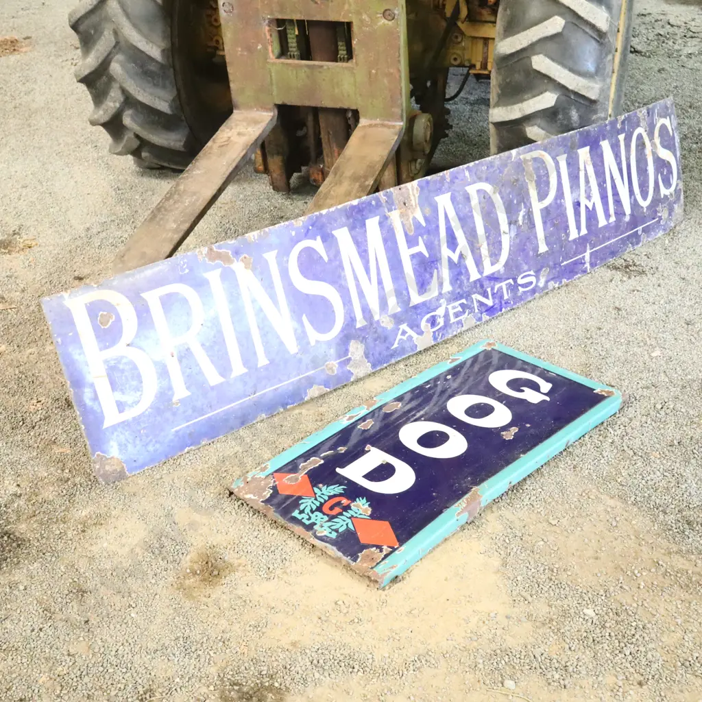 Brinsmead Pianos And Good Enamel Signs Image 1++