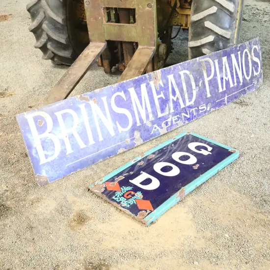 Brinsmead Pianos And Good Enamel Signs