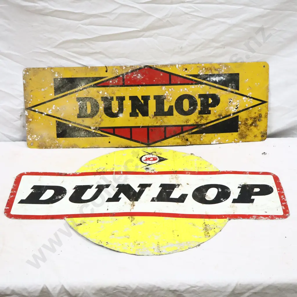 Tin Dunlop Signs x 2 Image 1++