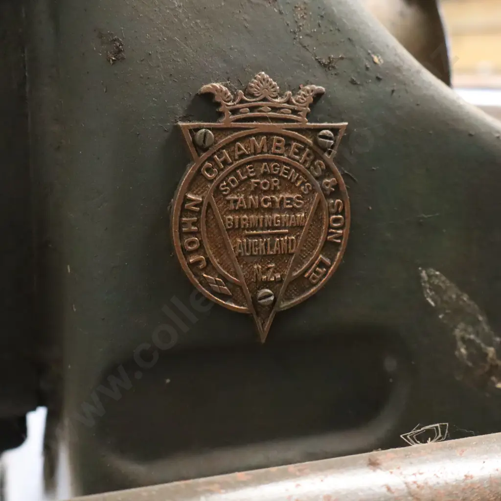 Tangye Stationary Engine On Heavy Duty Cart - Fly Wheel Size 92cm. Image 1++