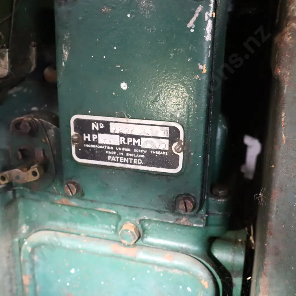 Lister Stationary Engine, England, 35cm Flywheel Image 1++