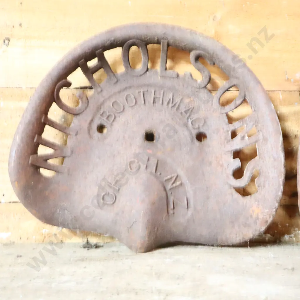 Cast Iron Jarmain Haseley And Boothmac Ch Ch Tractor Seats Image 1++