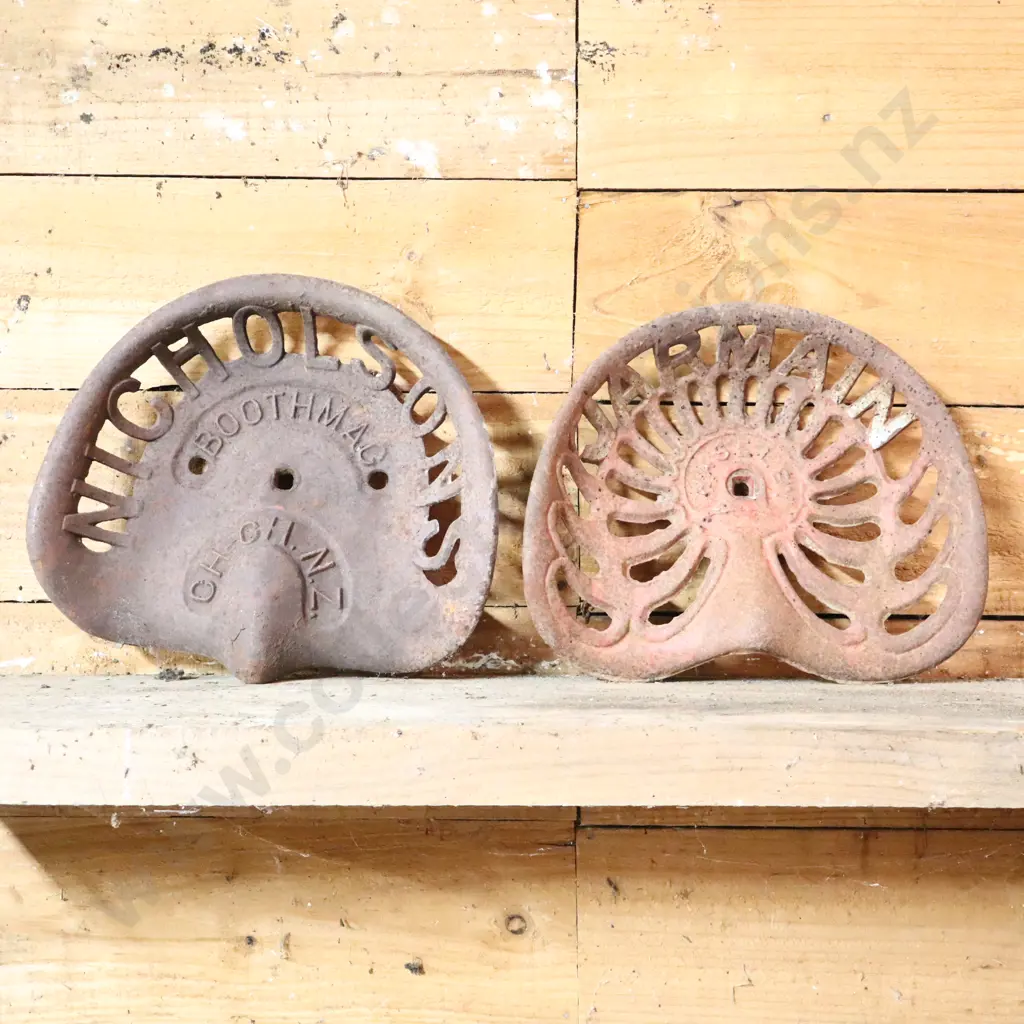 Cast Iron Jarmain Haseley And Boothmac Ch Ch Tractor Seats Image 1++